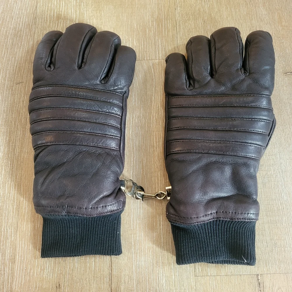 Vintage Grandoe Woman's Leather Gloves Size Medium